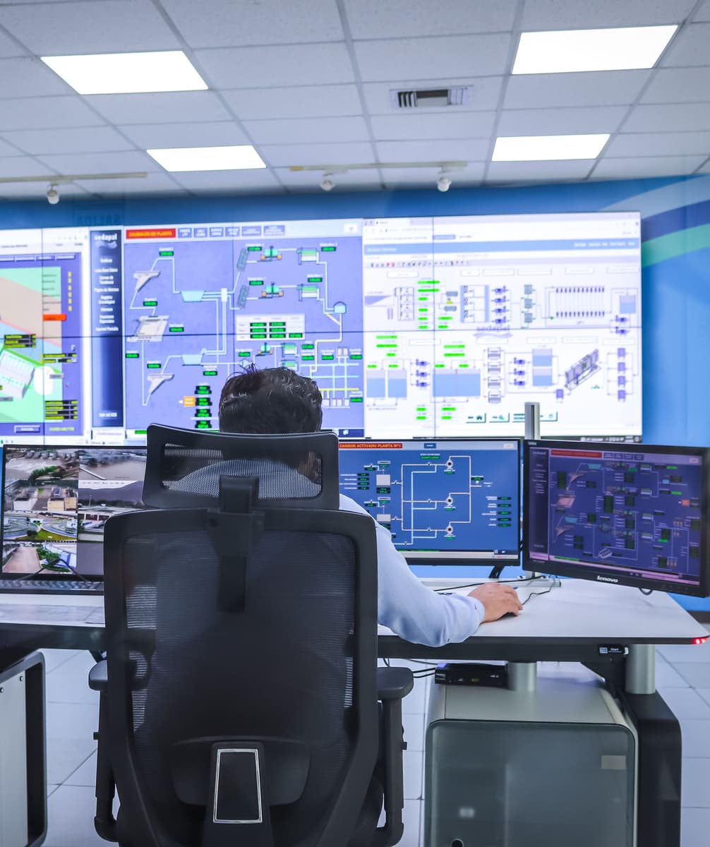 Operations team at work